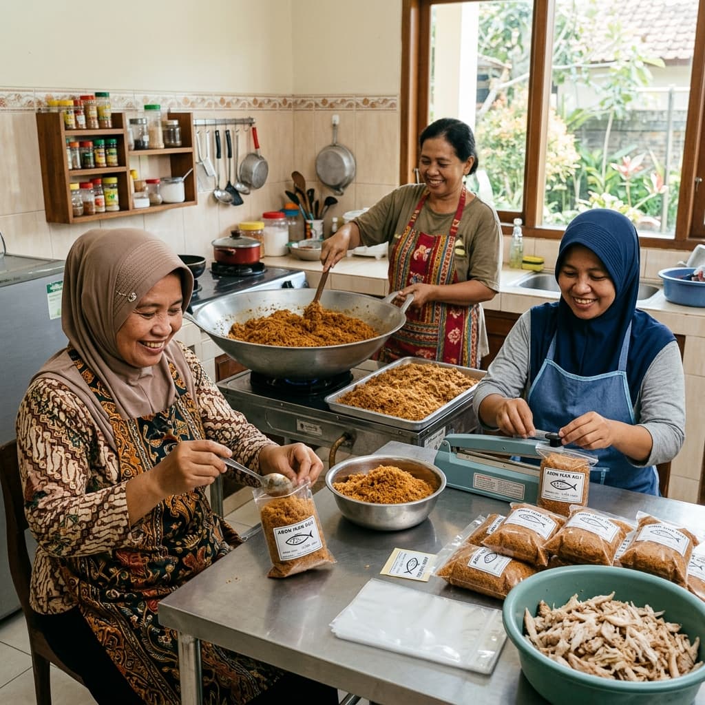 Praktek Produksi Abon Ikan